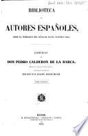 Comedias de Don Pedro Calderon de la Barca
