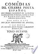 Comedias de Pedro Calderón de la Barca, 8