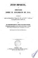 Comentario sobre el Concordato de 1851