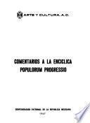 Comentarios a la enciclica Populorum progressio