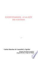 Comentarios a la ley de costas