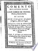Comento de P. Ovidio Nason a los libros de Tristes, Ponto y Carta a Livía