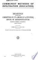 Communist Methods of Infiltration (Government-labor)