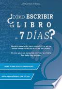 ¿Cómo escribir un libro en 7 días?