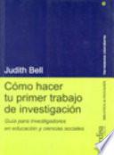 Cómo hacer tu primer trabajo de investigación