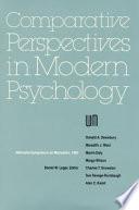 Comparative Perspectives in Modern Psychology