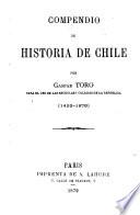 Compendio de historia de Chile
