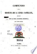 Compendio de la gramática de la lengua castellana