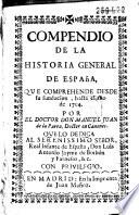 Compendio de la historia general de España
