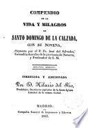 Compendio de la vida y milagros de Santo Domingo de la Calzada...