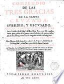 Compendio de las tres gracias de la Santa Cruzada, subsidio y excusado...