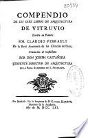 Compendio de los diez libros de arquitectura de Vitruvio
