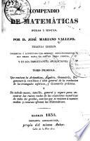 Compendio de matemáticas puras y mistas