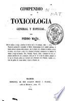 Compendio de toxicologia general y particular