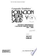 Compendio estadístico--población, mujer y salud: Región Los Libertadores Wari