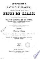 Compendium latino-hispanum, utriusque linguae veluti lumen Petri de Salas