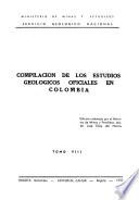 Compilación de los estudios geológicos oficiales en Colombia