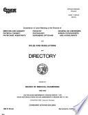 Compilation of Laws Relating to the Practice of Medicine and Surgery, Podiatry, Dispensing Opticians and Physical Therapy with Rules and Regulations and Directory