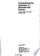Comprehensive Calendar of Bicentennial Events, June 1975