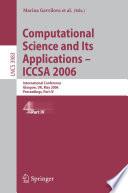 Computational Science and Its Applications - ICCSA 2006