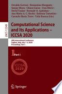 Computational Science and Its Applications – ICCSA 2020