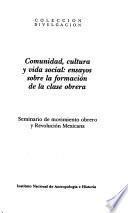 Comunidad, cultura y vida social
