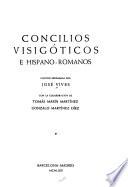 Concilios visigóticos e hispano-romanos