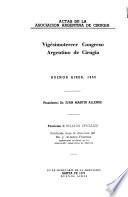 Congreso Argentino de Cirugía. 1952 v. 1