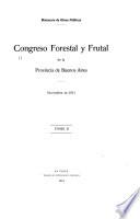 Congreso forestal y frutal de la provincia de Buenos Aires