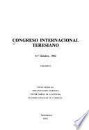 Congreso Internacional Teresiano, 4-7 octubre, 1982