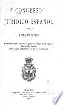 Congreso jurídico español ...