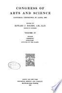Congress of Arts and Science: Physics. Chemistry. Astronomy. Sciences of the Earth