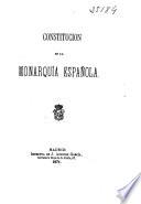 Constitución de la monarquía española