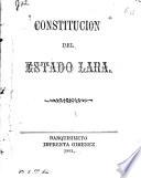 Constitución del estado Lara