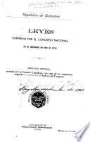 Constitución política de Colombia, actos legislativos que la reforman y leyes de ..
