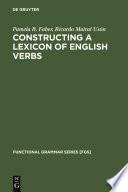 Constructing a Lexicon of English Verbs