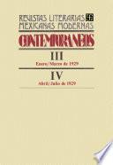 Contemporáneos III, enero-marzo de 1929 - IV, abril-julio de 1929