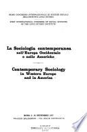 Contemporary sociology in Western Europe and in America