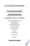 Contestación al Lucero, ò, Los falsos y peligrosos principios en descubrierto