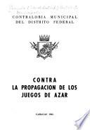 Contra la propagación de los juegos de azar