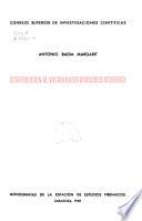 Contribución al vocabulario aragonés moderno