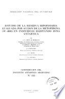 Contribucion Del Instituto Antartico Argentino