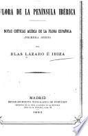 Contribuciones á la flora de la peninsula ibérica