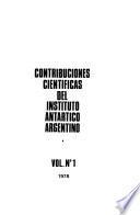 Contribuciones científicas del Instituto Antártico Argentino