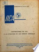 Contribuciones del IICA a la Literatura de las Ciencias Agrícolas