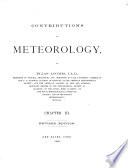 Contributions to meteorology, by Elias Loomis