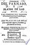 Coronas del Parnaso y Platos de las Musas, etc