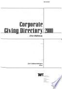 Corporate Giving Directory 2000