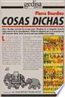 Cosas dichas