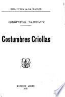 Costumbres criollas